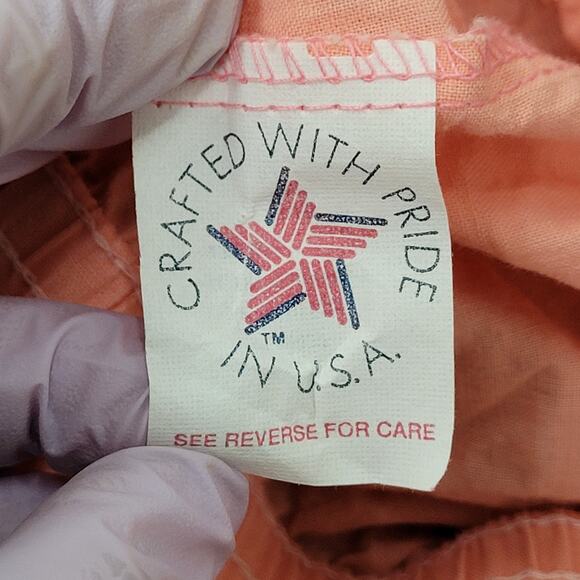 Vintage 80s Hot-Pants Gym Shorts Womens XS/S Peach USA Booty - Picture 10 of 12